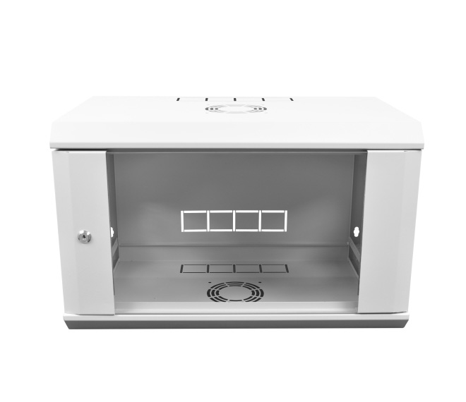 Настенный серверный шкаф 9U, 350, стекло, серый